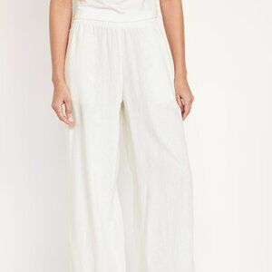 Old Navy High-Waisted Linen-Blend Wide-Leg Pants sz XL